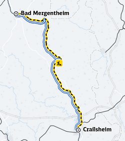 Bauarbeiten an der Tauberbahn